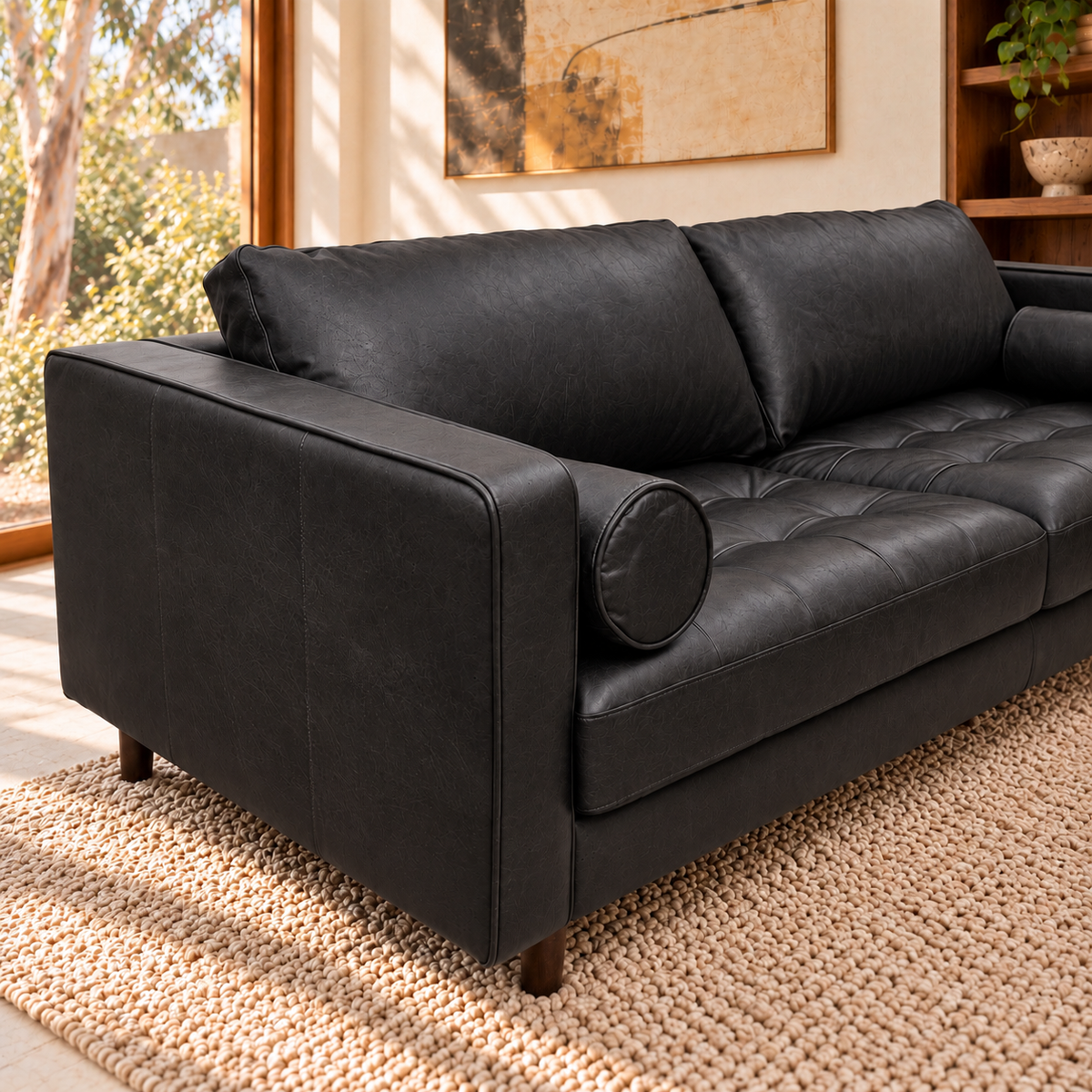 Jackson Leather 3 Seater Sofa