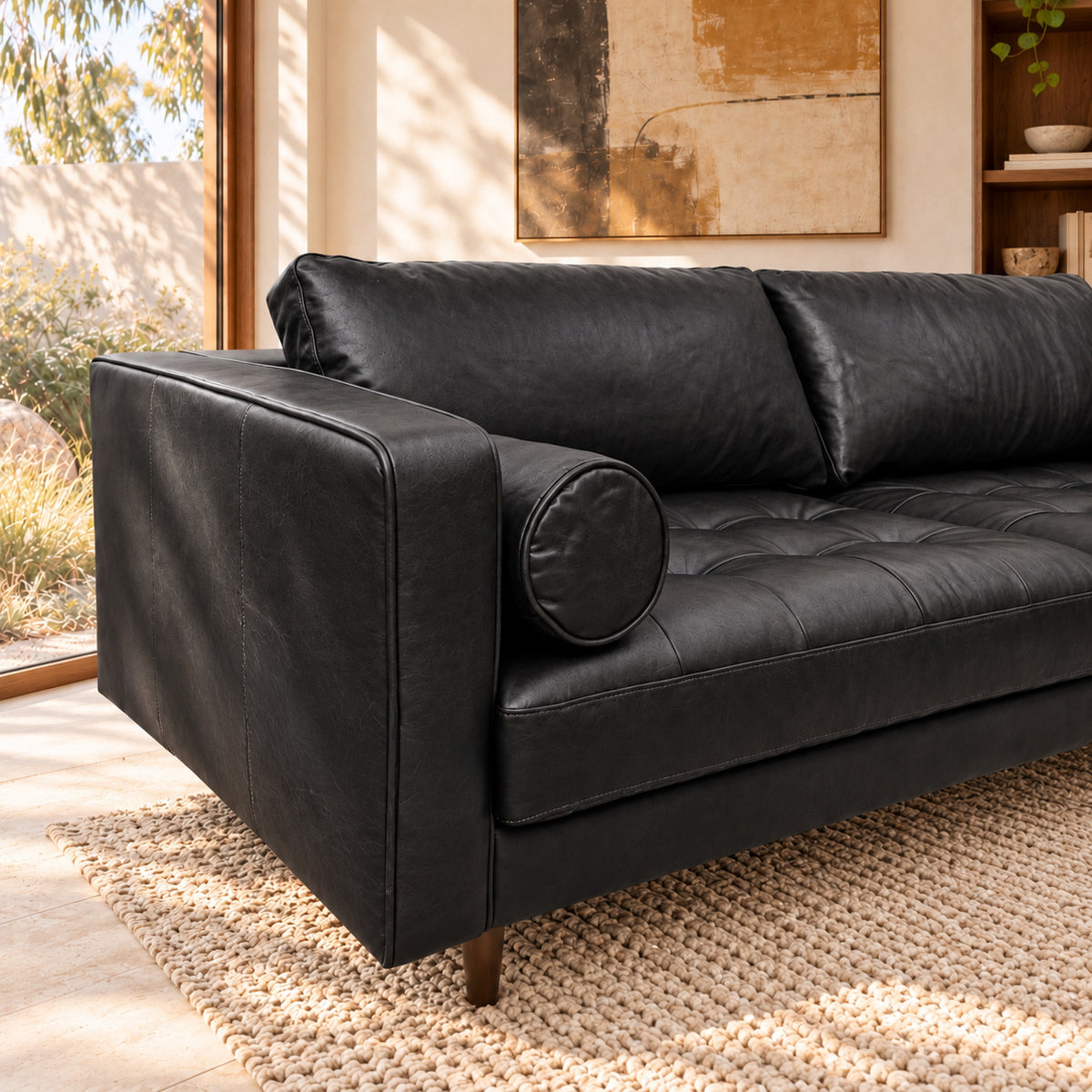 Jackson Leather 3 Seater Sofa