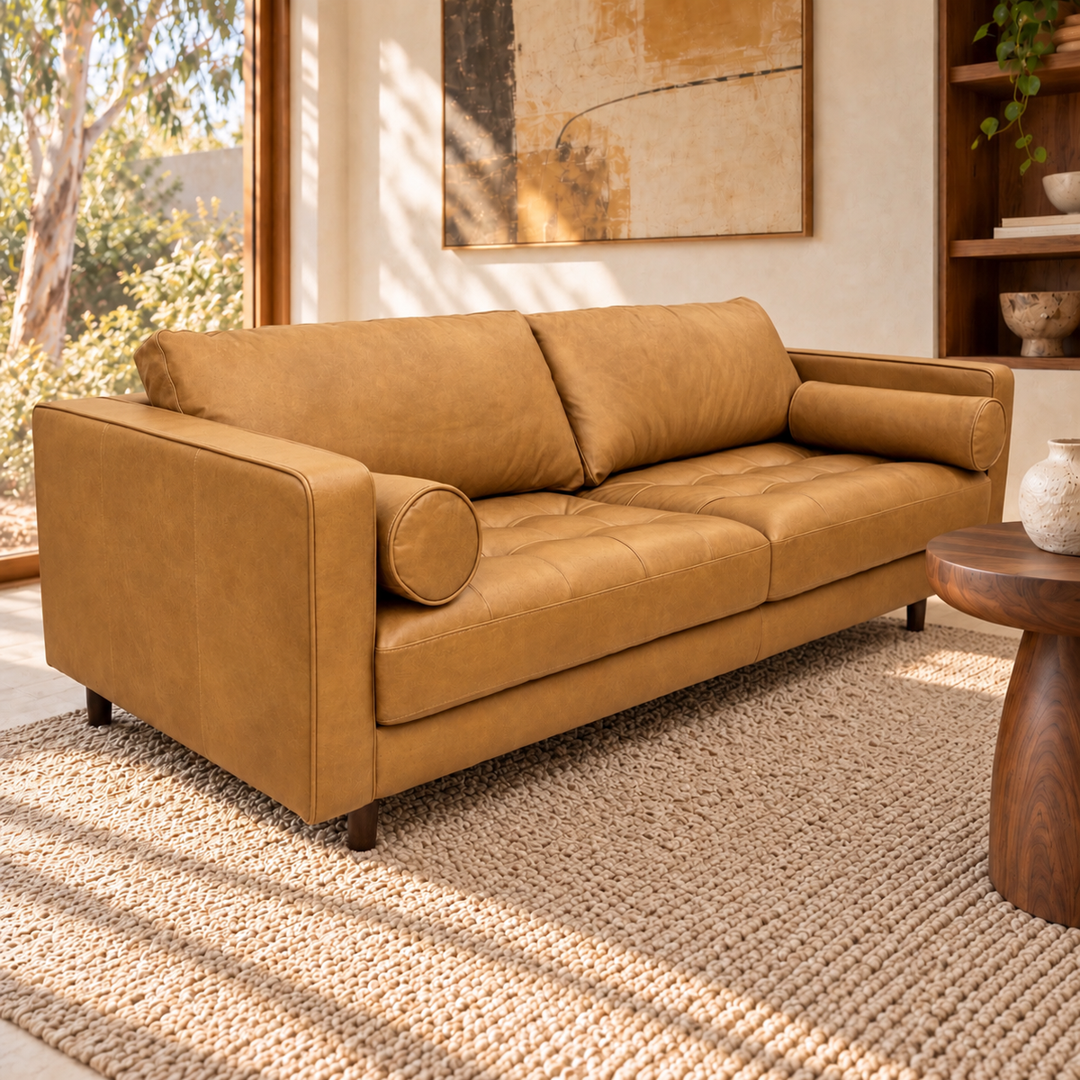 Jackson Leather 3 Seater Sofa