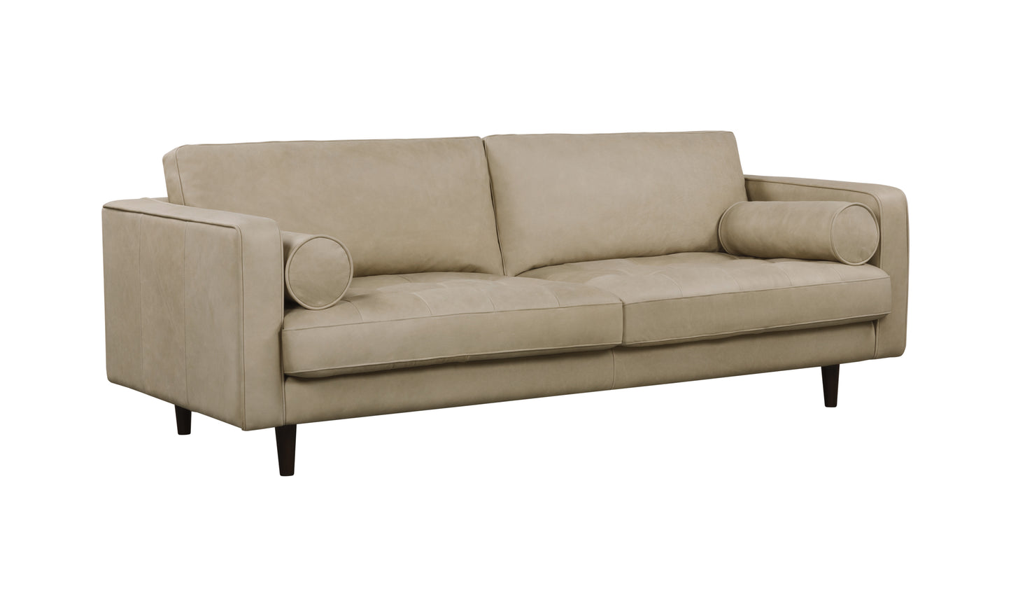 JACKSON SAGE LEATHER 3 STR SOFA  SEMI ANALINE