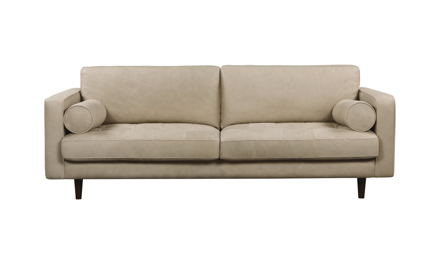 JACKSON SAGE LEATHER 3 STR SOFA  SEMI ANALINE