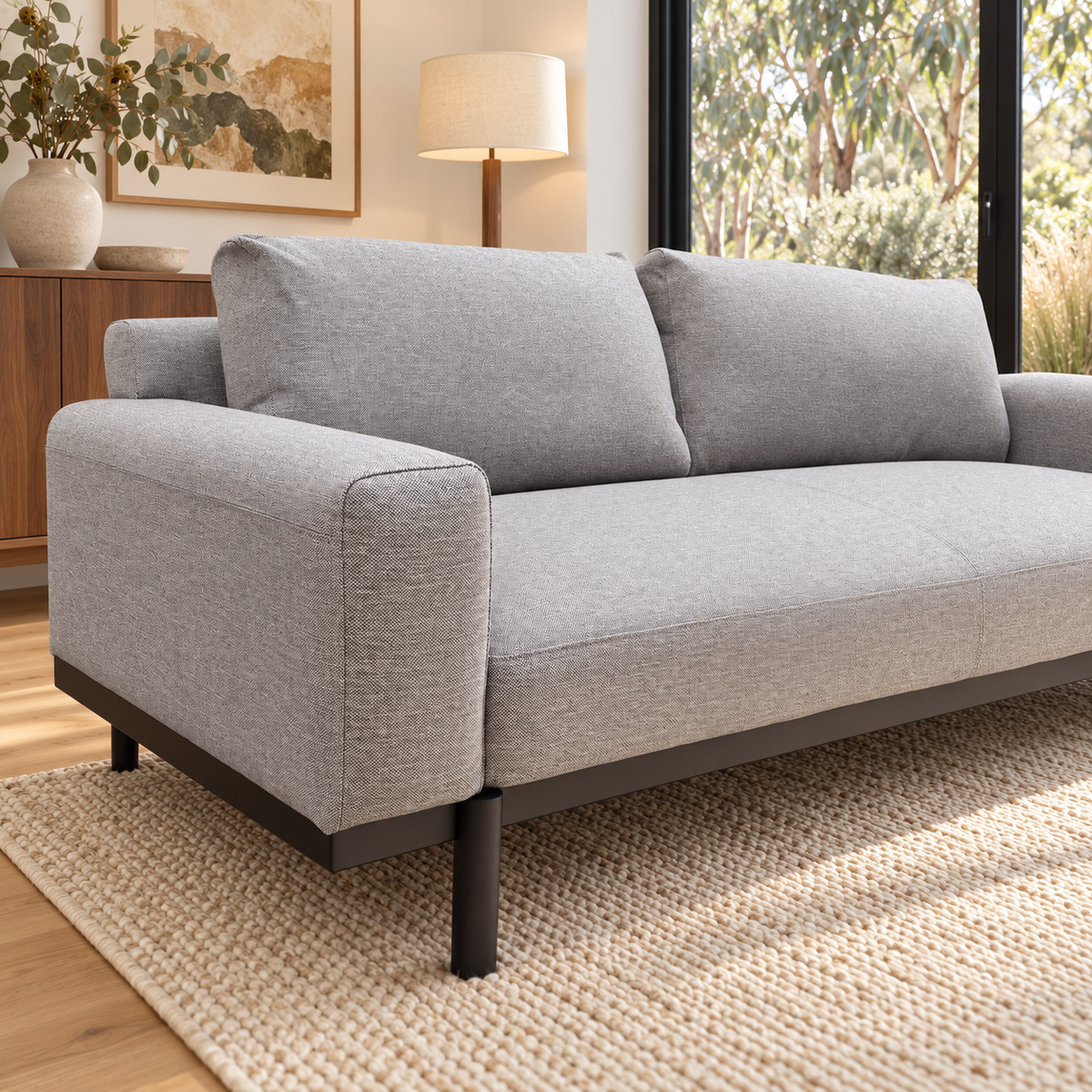 Sempre Fabric 2 Seater Sofa