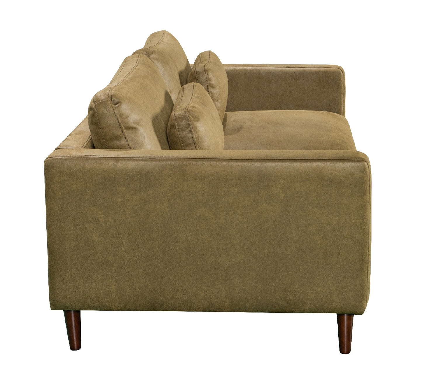 Bella 3 seater Moss Green Suede Lounge  : Moss Hybrid ( heavy duty imitation suede)