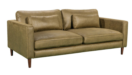 Bella 3 seater Moss Green Suede Lounge  : Moss Hybrid ( heavy duty imitation suede)