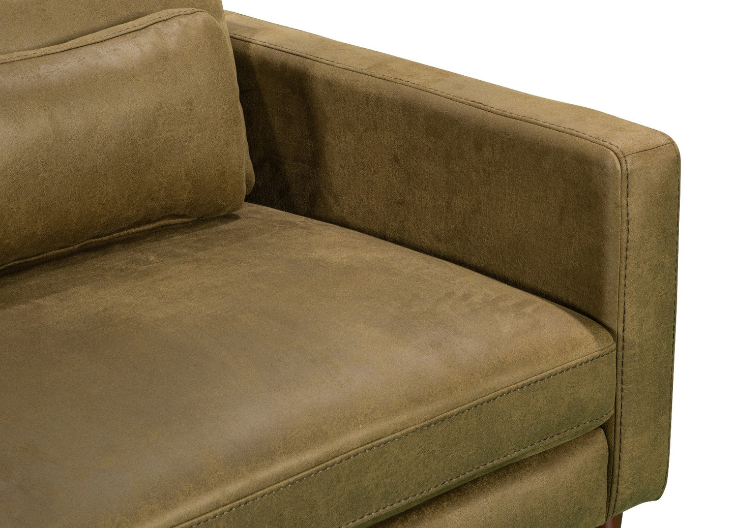 Bella 3 seater Moss Green Suede Lounge  : Moss Hybrid ( heavy duty imitation suede)