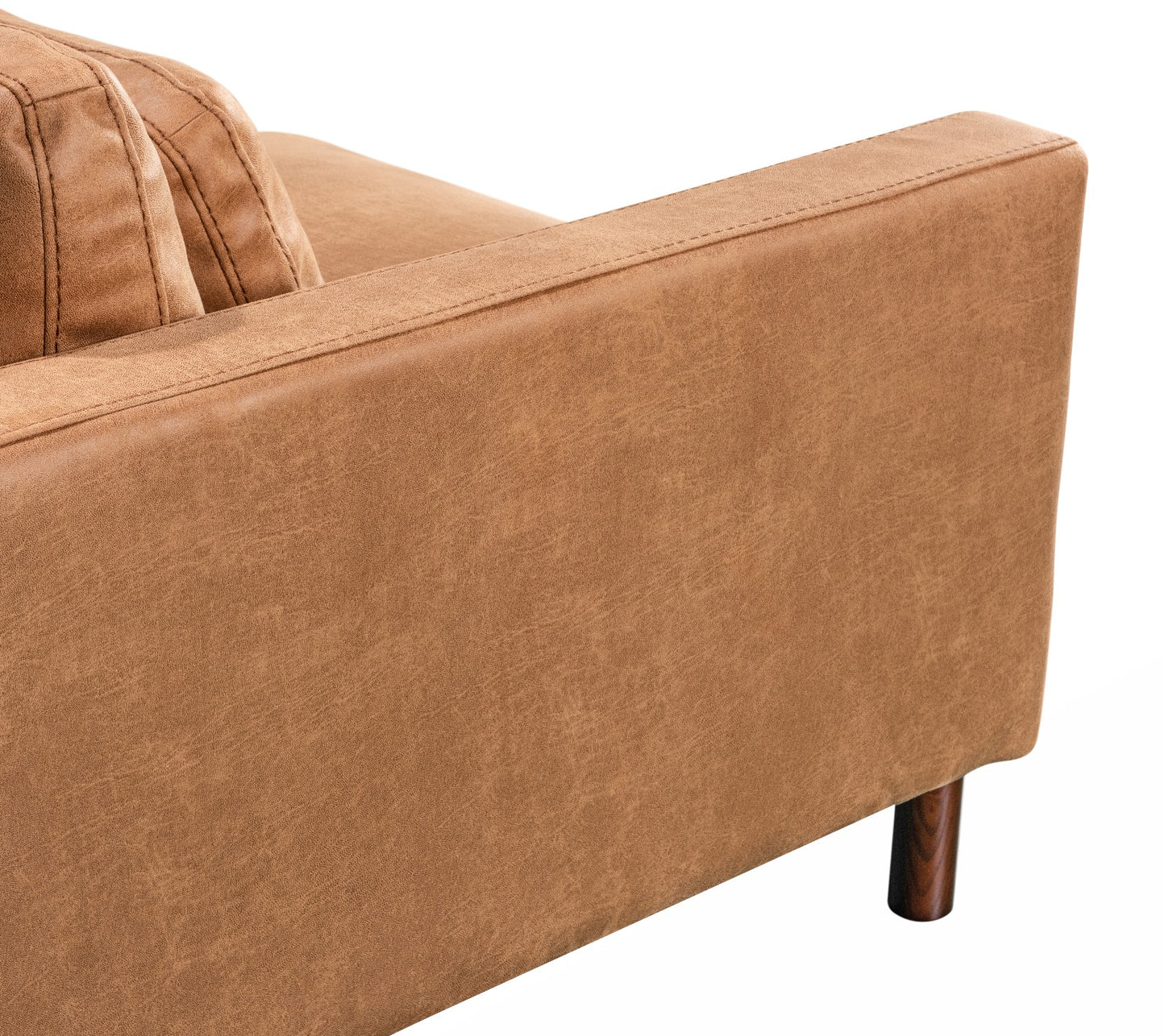 Bella 3 seater tan suede sofa  : TAN Hybrid ( heavy duty imitation suede)