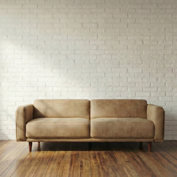 HUGO 3-Seater Vegan Suede Sofa