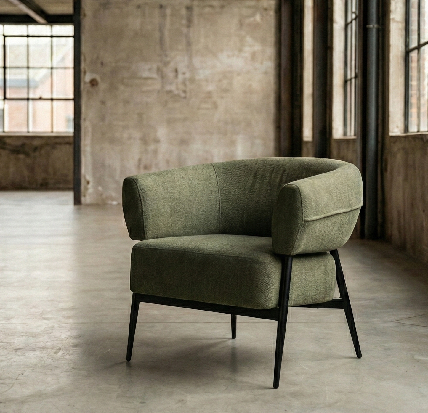 Cuba Occasional single lounge chair : Green