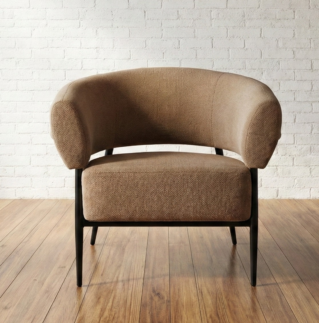 Cuba Occasional single lounge chair : Brown