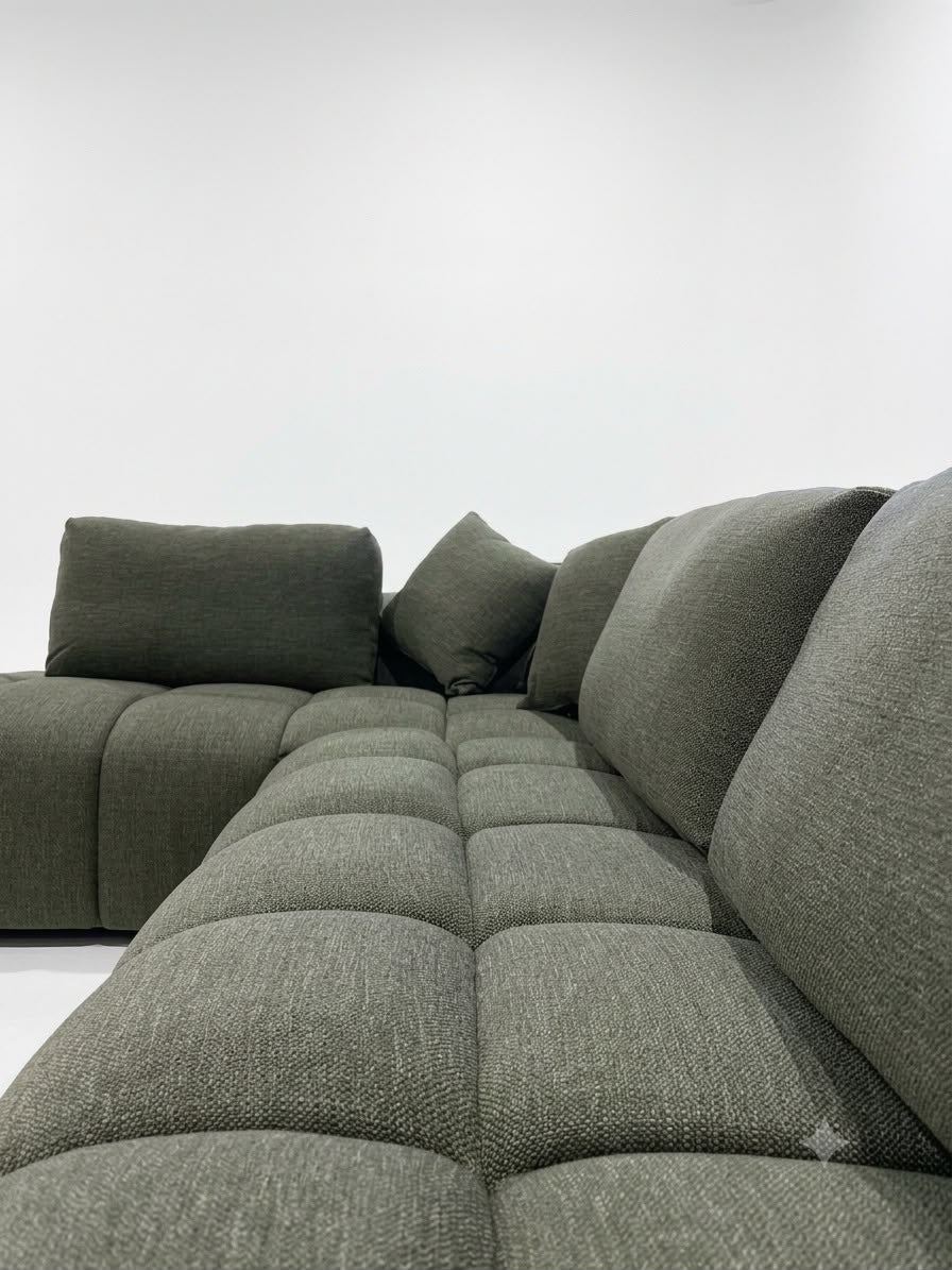 Marsha chaise sofa : Forest Green
